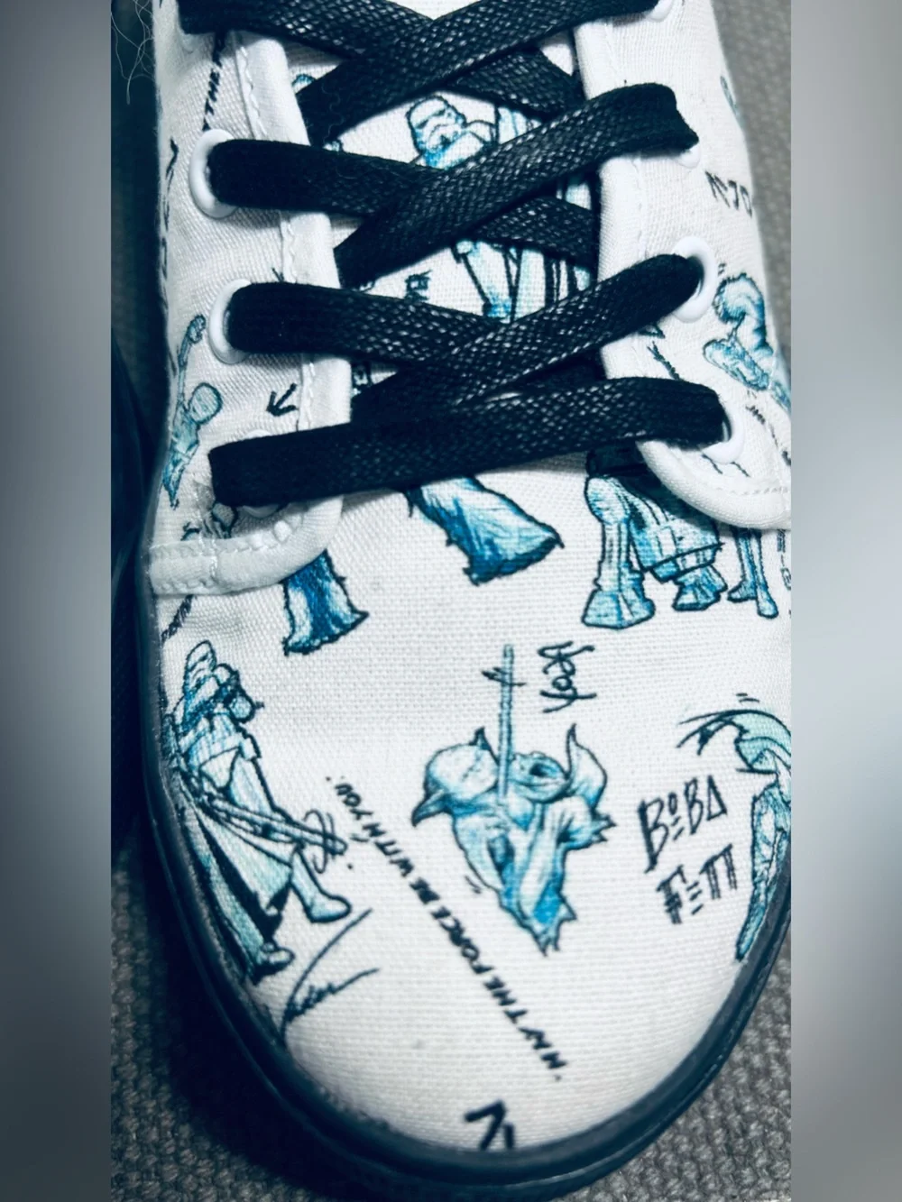 TOMS Star Wars x Travel Lite Low Sneaker White Characters Sketch Print